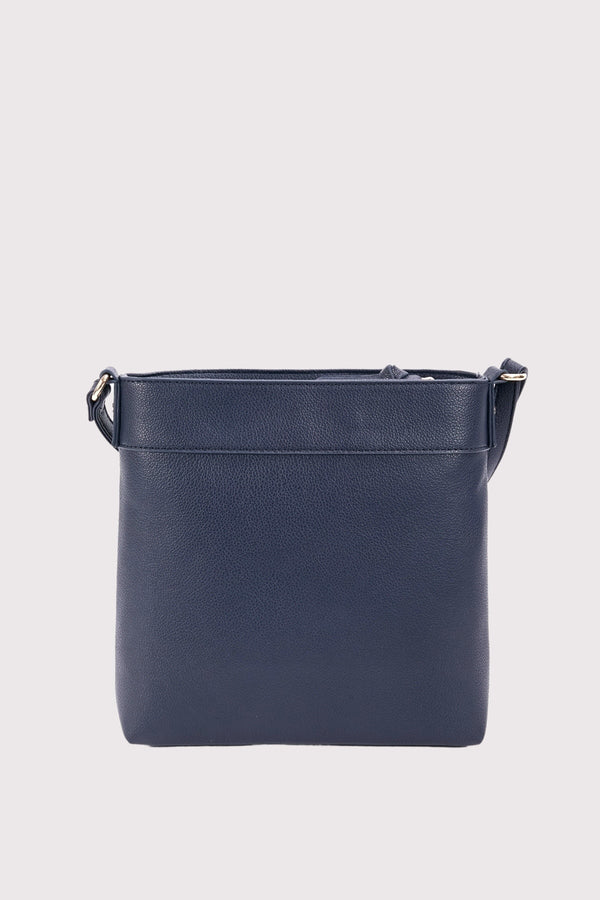 Carraig Donn Classic Crossbody Front Zip Bag in Navy