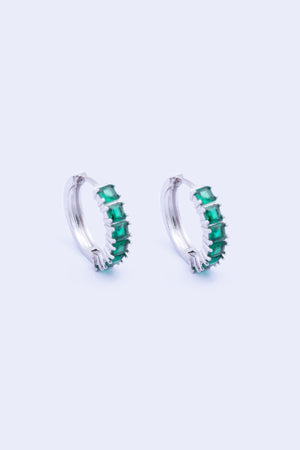 Carraig Donn Classic Emerald Hoops