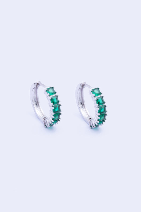 Carraig Donn Classic Emerald Hoops