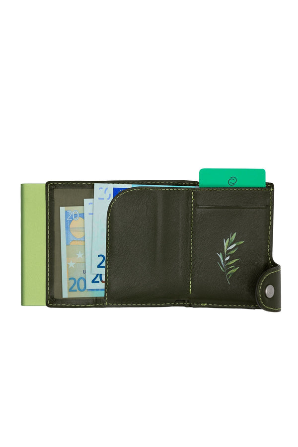 Carraig Donn Classic Leather Coin Holder in Green