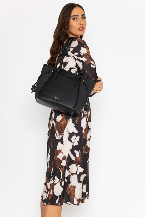 Carraig Donn Cliodhna Brown Printed Midi Dress