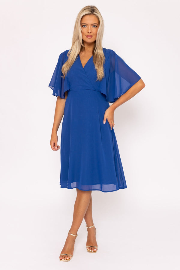Carraig Donn Cobalt Angel Sleeve Dress