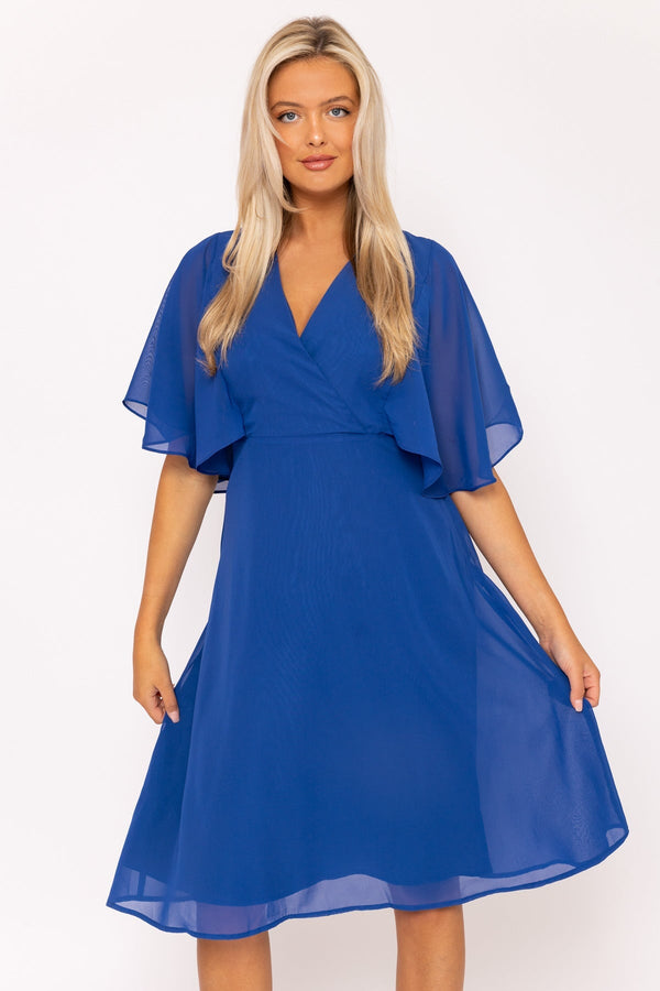 Carraig Donn Cobalt Angel Sleeve Dress