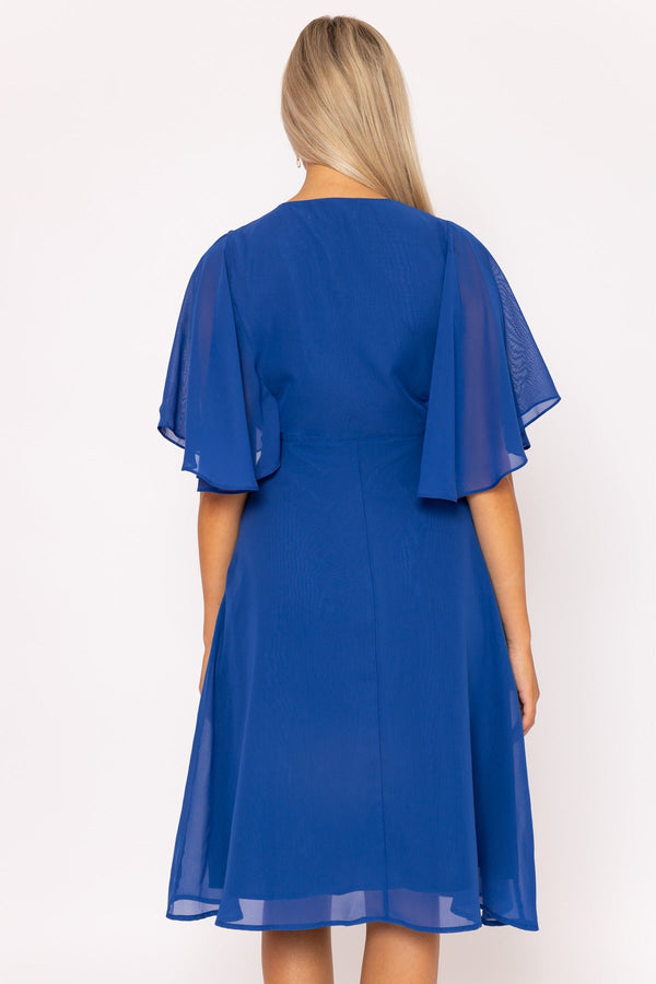 Carraig Donn Cobalt Angel Sleeve Dress