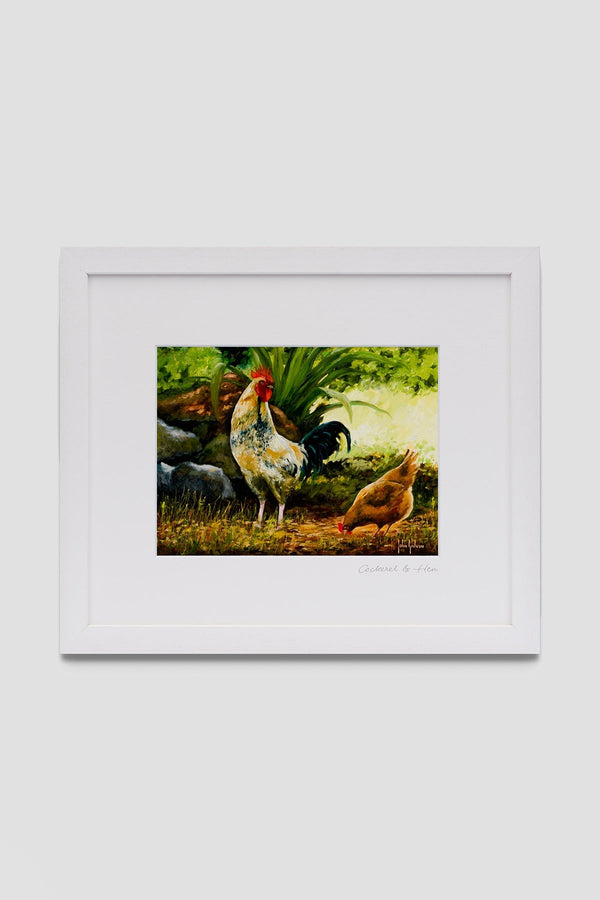 Carraig Donn Cockerel And Hen Wall Art