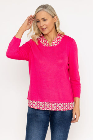 Carraig Donn Collar Insert Knitwear Top