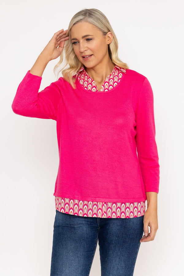 Carraig Donn Collar Insert Knitwear Top