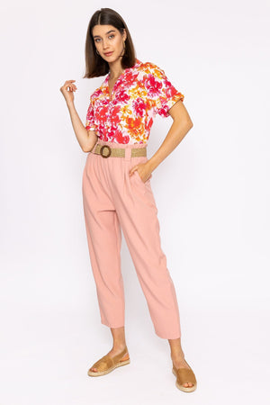 Carraig Donn Collar Shirt in Floral Print