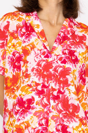 Carraig Donn Collar Shirt in Floral Print