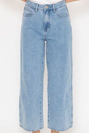 Carraig Donn Colombe Blue Denim Wide Jeans