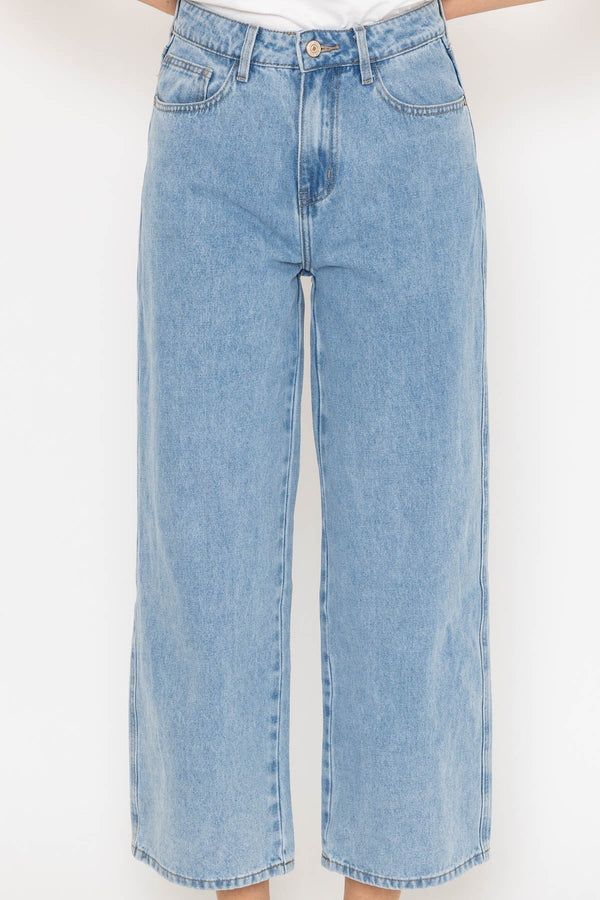 Carraig Donn Colombe Blue Denim Wide Jeans