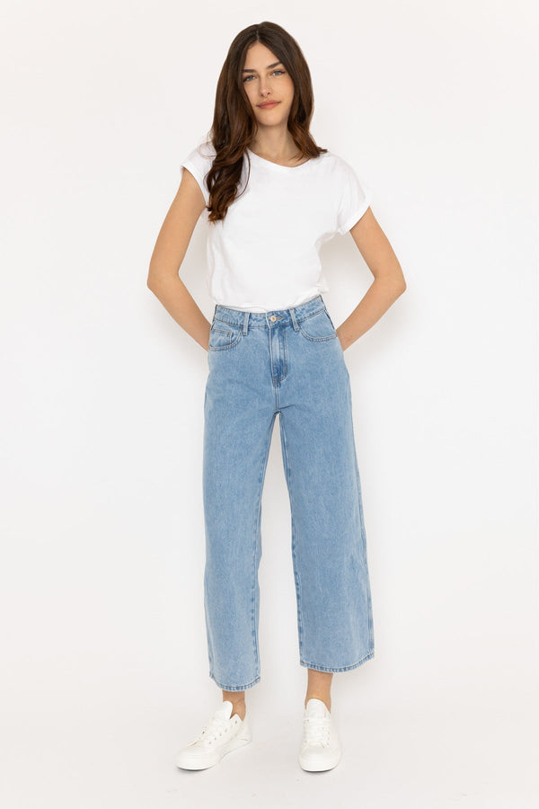 Carraig Donn Colombe Blue Denim Wide Jeans