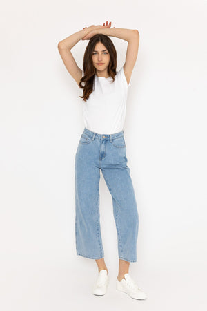 Carraig Donn Colombe Blue Denim Wide Jeans