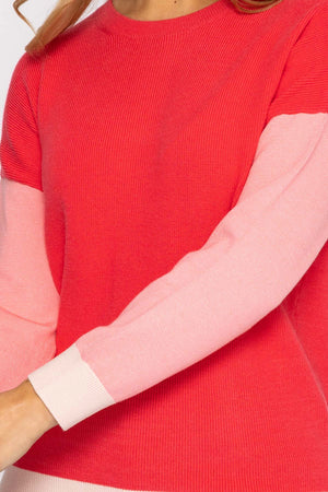 Carraig Donn Colour Block Knit in Blush
