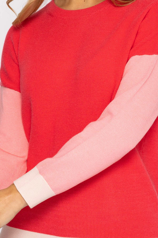 Carraig Donn Colour Block Knit in Blush
