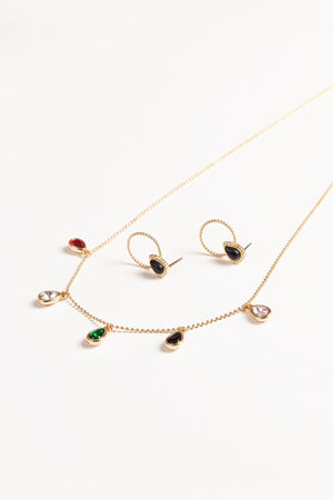 Carraig Donn Coloured Teardrop Chain