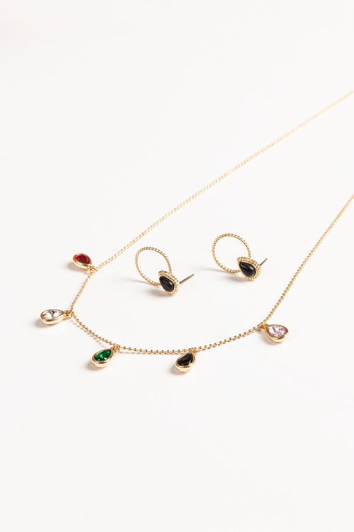 Coloured Teardrop Chain
