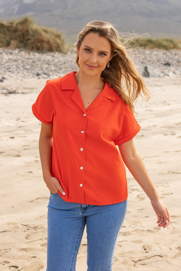 Carraig Donn Coral Camp Collar Shirt