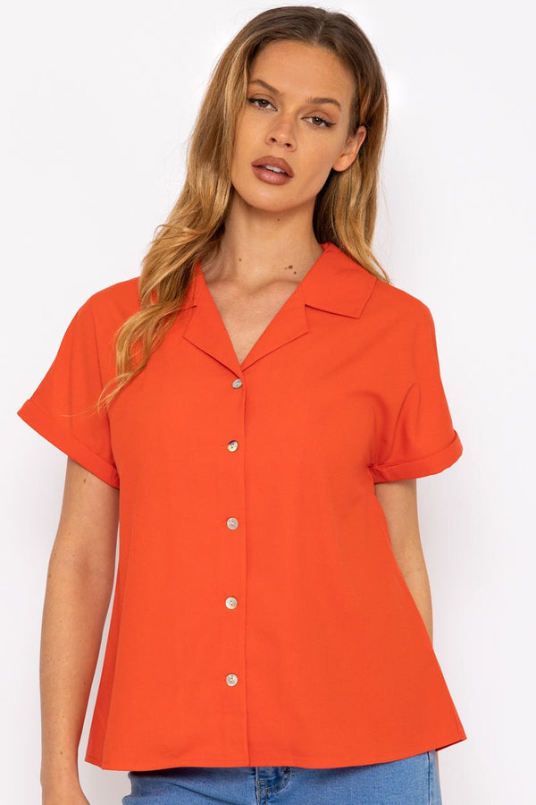 Carraig Donn Coral Camp Collar Shirt
