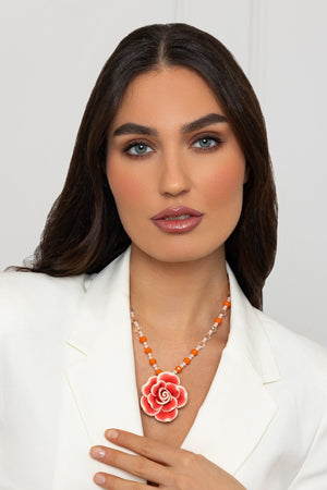 Carraig Donn Coral Flower Necklace