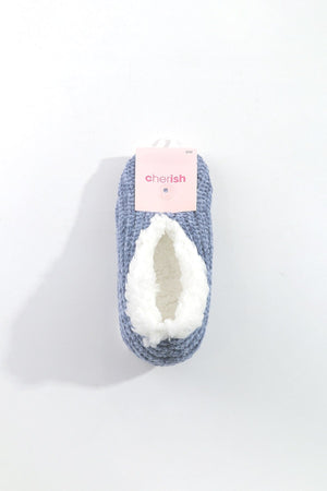 Carraig Donn Cosy Knit Slipper Sock in Navy