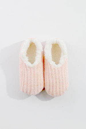 Carraig Donn Cosy Knit Slipper Sock in Pink