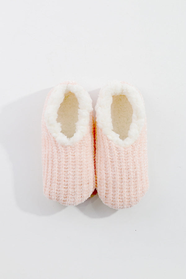 Carraig Donn Cosy Knit Slipper Sock in Pink