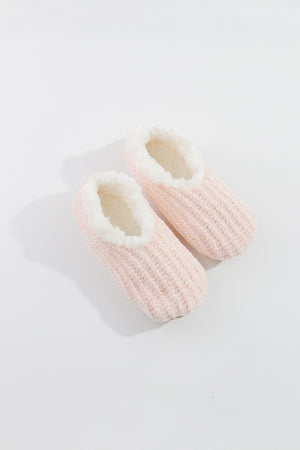 Carraig Donn Cosy Knit Slipper Sock in Pink