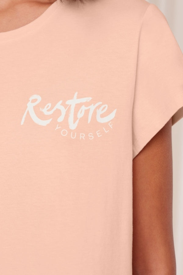 Carraig Donn Cotton Nightdress in Peach