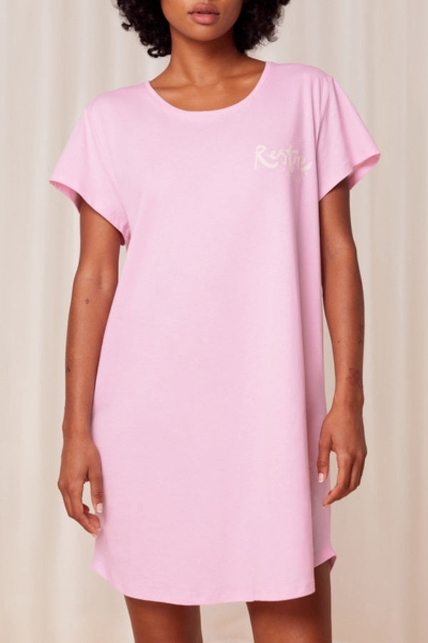 Carraig Donn Cotton Nightdress in Pink