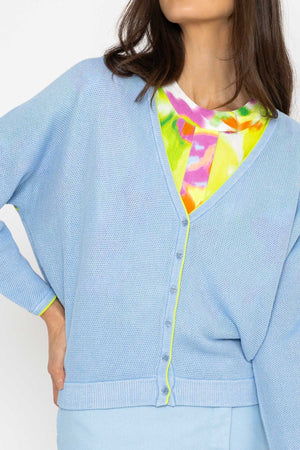 Carraig Donn Cratt Cardigan in Blue