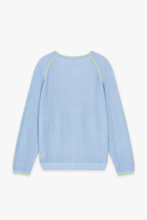 Carraig Donn Cratt Cardigan in Blue