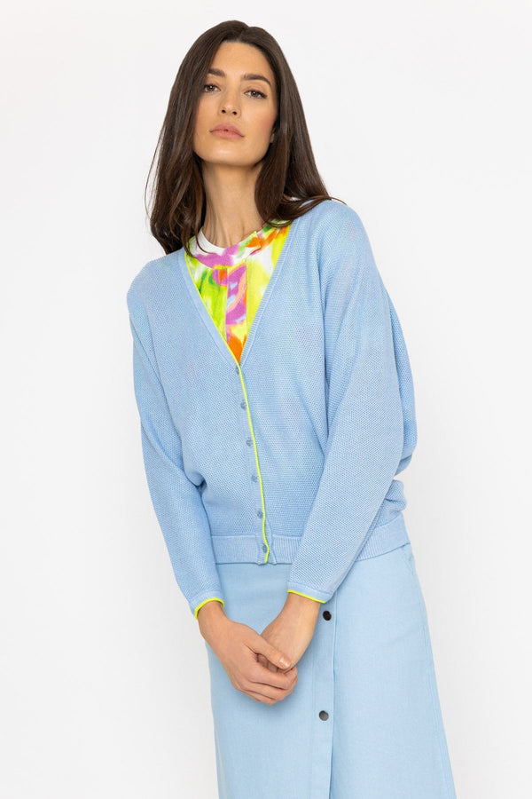 Carraig Donn Cratt Cardigan in Blue