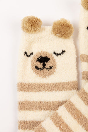 Carraig Donn Cream Fluffy Boxed Slipper Socks