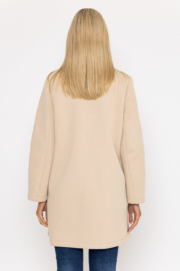 Carraig Donn Cream Scuba Fabric Coat