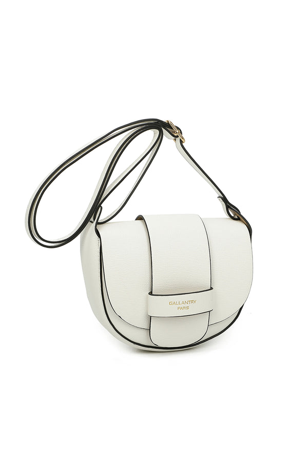 Carraig Donn Crescent Crossbody in White