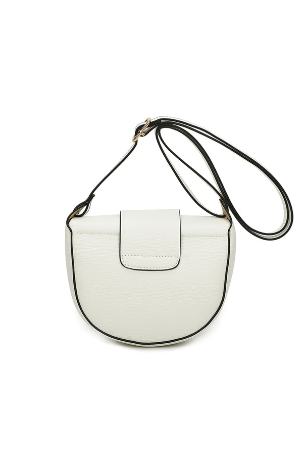 Carraig Donn Crescent Crossbody in White