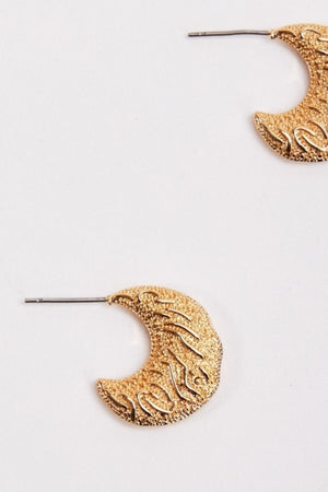 Carraig Donn Crescent Moon Hoop Earrings