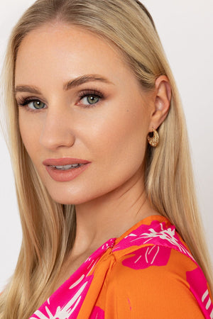 Carraig Donn Crescent Moon Hoop Earrings
