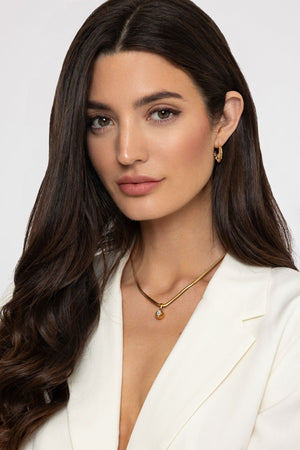 Carraig Donn Crescent Moon Hoop Earrings
