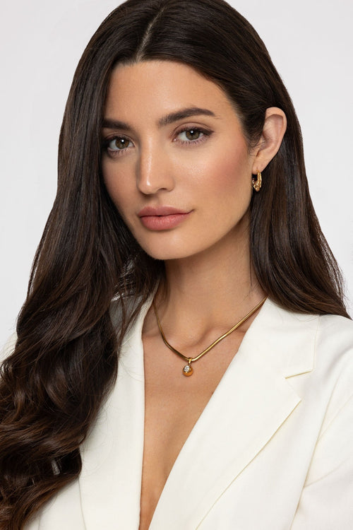 Carraig Donn Crescent Moon Hoop Earrings