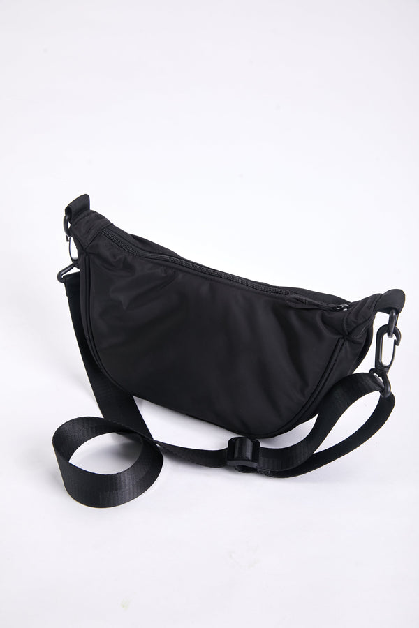 Carraig Donn Crescent Shape Crossbody in Black