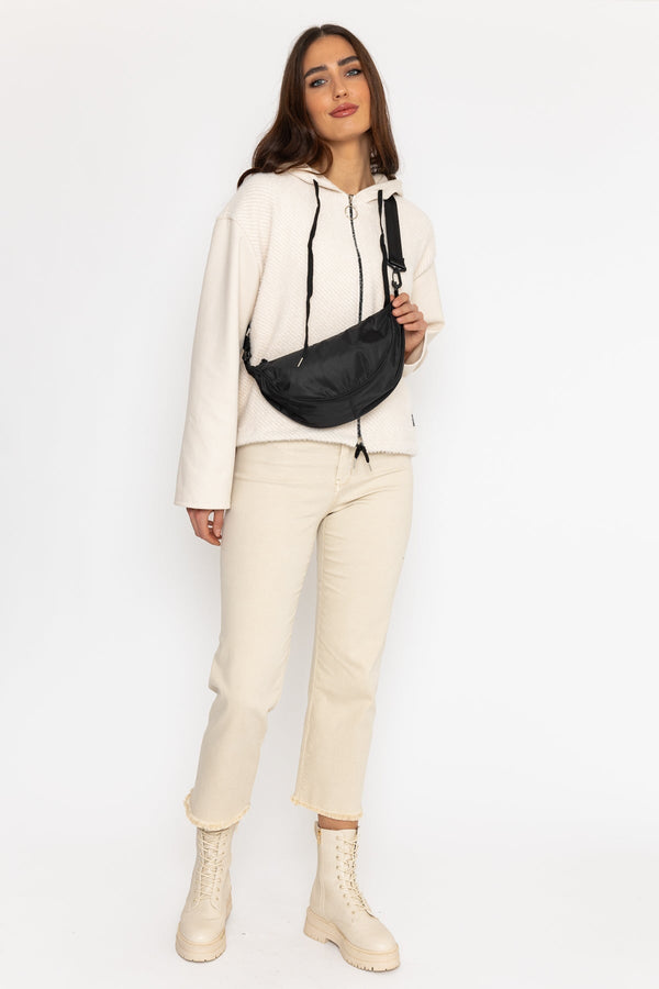 Carraig Donn Crescent Shape Crossbody in Black