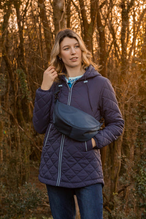 Carraig Donn Crescent Shape Crossbody in Navy