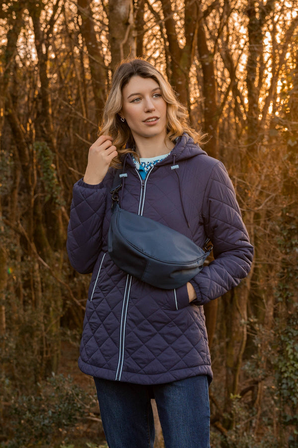 Carraig Donn Crescent Shape Crossbody in Navy