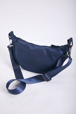 Carraig Donn Crescent Shape Crossbody in Navy