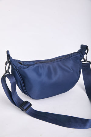 Carraig Donn Crescent Shape Crossbody in Navy