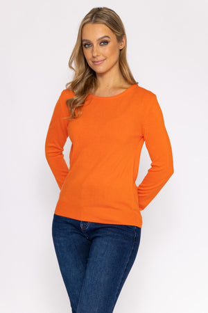 Carraig Donn Crew Neck Cashmilon Knit in Coral