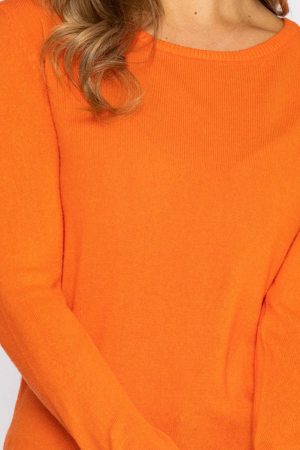 Carraig Donn Crew Neck Cashmilon Knit in Coral