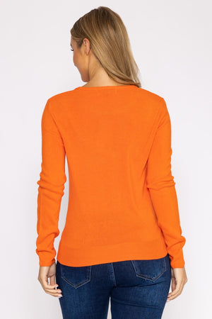 Carraig Donn Crew Neck Cashmilon Knit in Coral